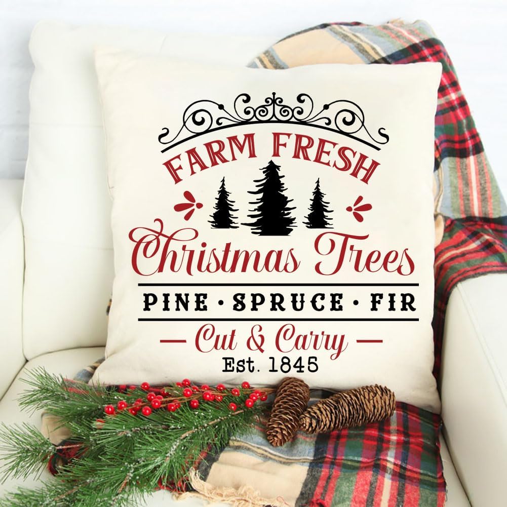 Christmas Stencils for Painting on Wood 12" Large Christmas Stencils for Crafts Reusable Santa Hot Coca Candy Cane Holiday Stencil Drawing Templates for Wood Fabrics Porch Hanger Winter Decor