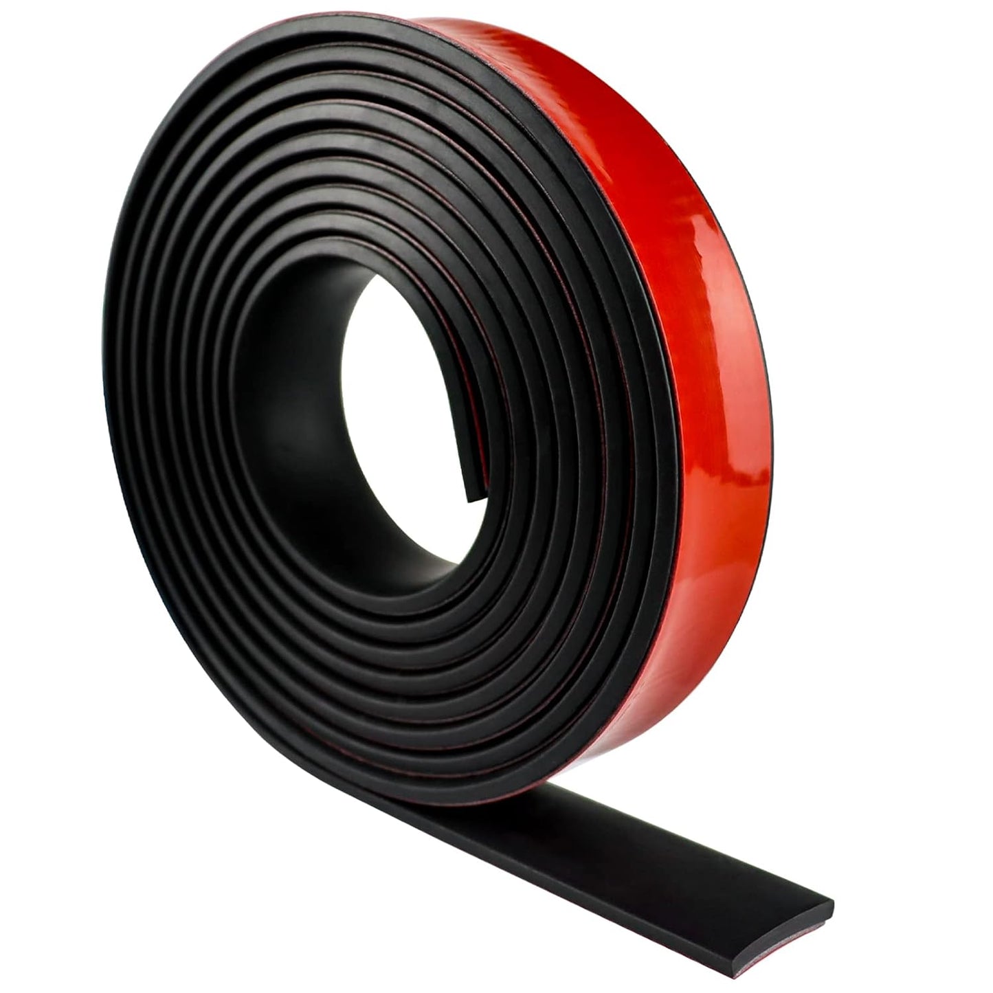 Neoprene Rubber Strips Self Adhesive Solid Rubber Sheets, Rolls & Strips for DIY Gaskets Crafts Pads Seals Warehouse Flooring Neoprene Sheet with Adhesive Backing (1" Wide x 1/16" Thick x 20' Long)