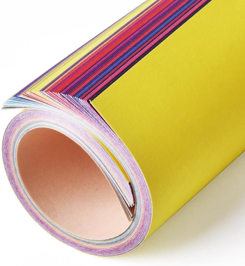 Square Origami Paper 6x6 Double Sided 50 Sheets 50 Colors 70GSM Origami Kit Japanese Chiyo Easy Fold Arts Crafts DIY Handwork Beginner Solid Color