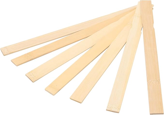 ZOENHOU 200 PCS 10 Inch Paint Sticks, Premium Wooden Paint Stir Waxing Sticks for Crafts Crafting Resin Craft Wood Crafts Paddle Hobby Projects Garden Marker