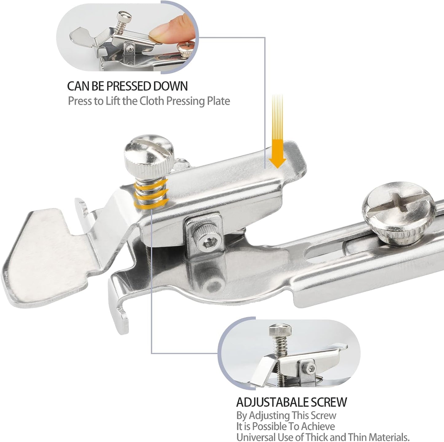 Magnetic Seam Guide,Upgrade Magnetic Seam Guide for Sewing Machine,Multifunctional Sewing Machine Guide for All Sewing Machine,Seam Guide Ruler, Sewing Machine Presser Foot