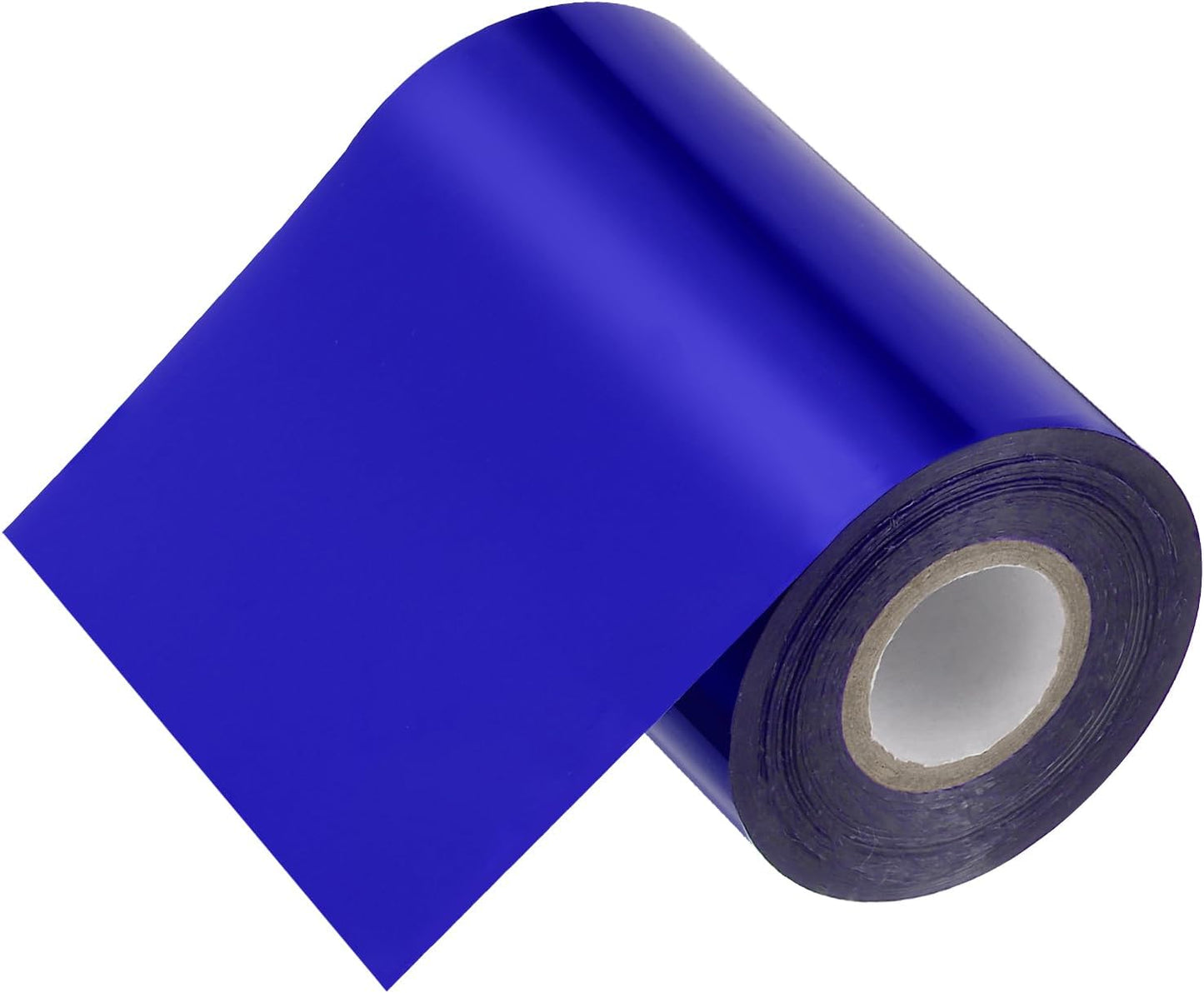 PATIKIL 4"x400Ft Hot Stamping Foil Paper, Heat Transfer Hot Stamping Paper Foil Roll for Leather DIY Logo Decor Craft Gift Package Scrapbook Card, Dark Blue
