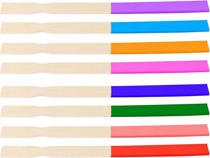 ZOENHOU 100 PCS 14 Inch Paint Sticks, Premium Wooden Paint Stir Waxing Mixing Sticks Bulk for Crafts Painting Crafting Resin Wood Paddle Hobby Projects Garden