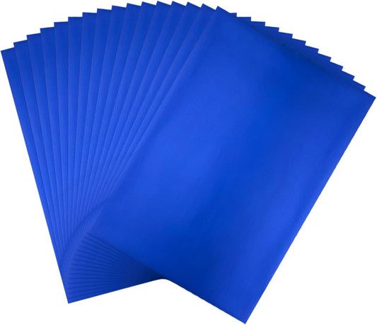 Briartw 20x29cm Hot Foil Paper 50 Sheets Pack Toner Reactive Foil Hot Stamping Foil Paper by Laser Printer and Laminator for Scrapbooking Craft Cardmaking DIY Album (Royal Blue, 50 Sheets)