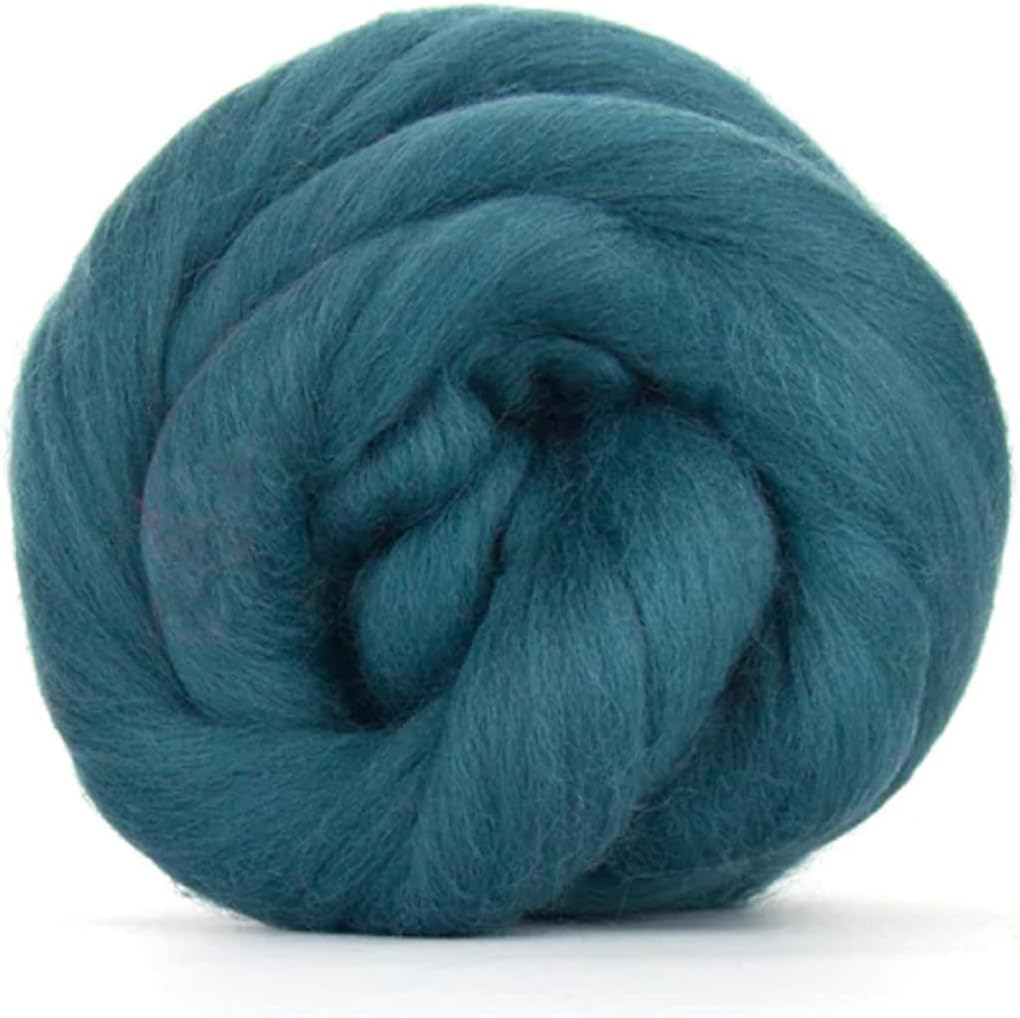 Revolution Fibers Merino Wool Roving | Premium Combed Wool Top | 22 Micron, Perfect for Felting Projects, Spinning, Wall Hangings and Tapestry (Duck Egg Green)