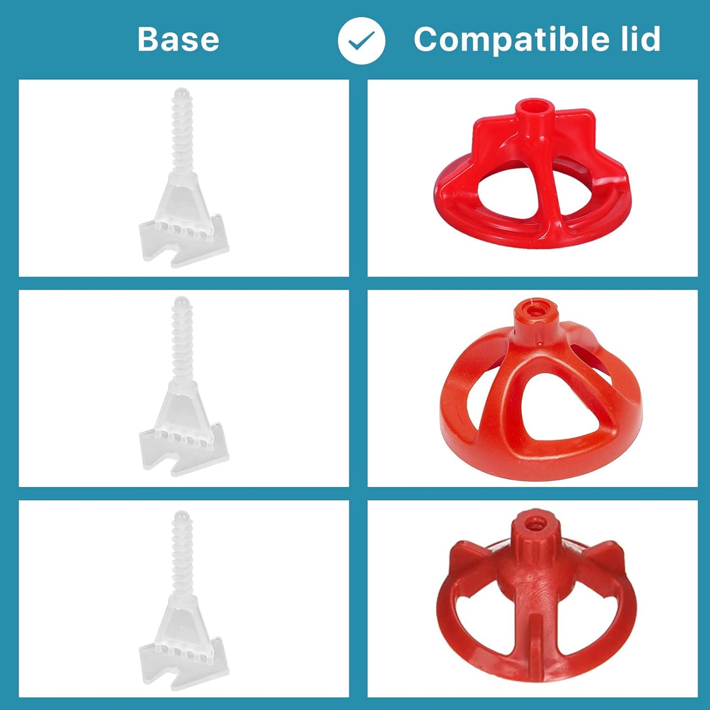 Professional Tile Leveling System Kit，Anti-Loosening Spacers/Wall, Bathroom Tiling - 1/32" Precision Alignment & Grout Spacing Tools(2000base, 1/32)