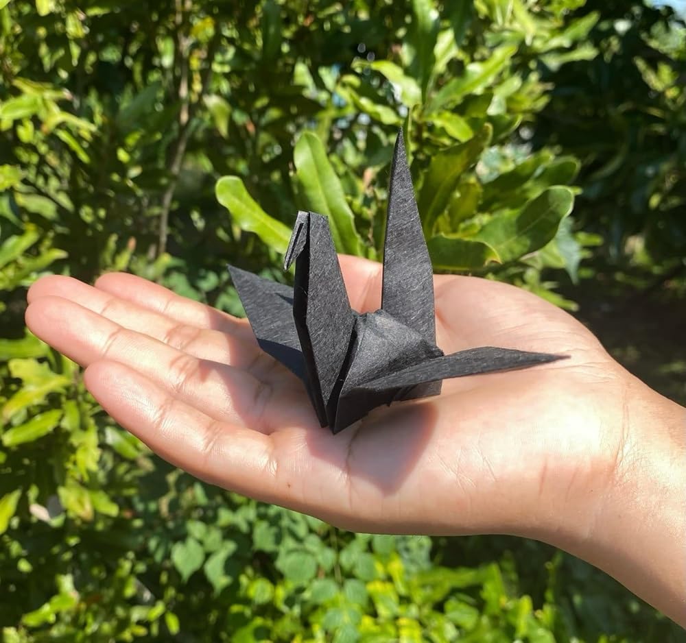 50 Sheets A4 Natural Fiber Mulberry Tree Mulberry Paper Sheets Art Tissue Washi Paper Design Craft Art Origami Suppliers Card Making DIY Crafts (Black, A4)