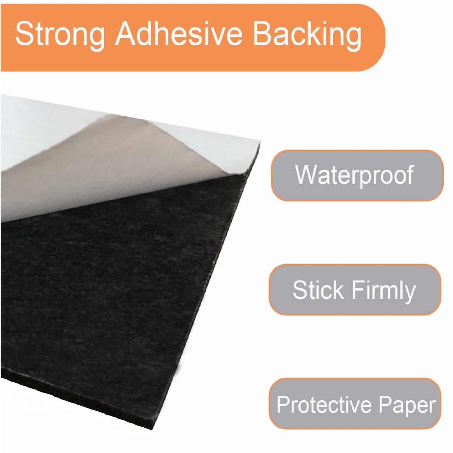 Adhesive Foam Padding, 8 Pieces Neoprene Foam Anti Vibration Pads High Density Closed Cell Foam Sheet, Insulation Soundproofing Black (6" x 6" x 1/16", 8 Pcs)