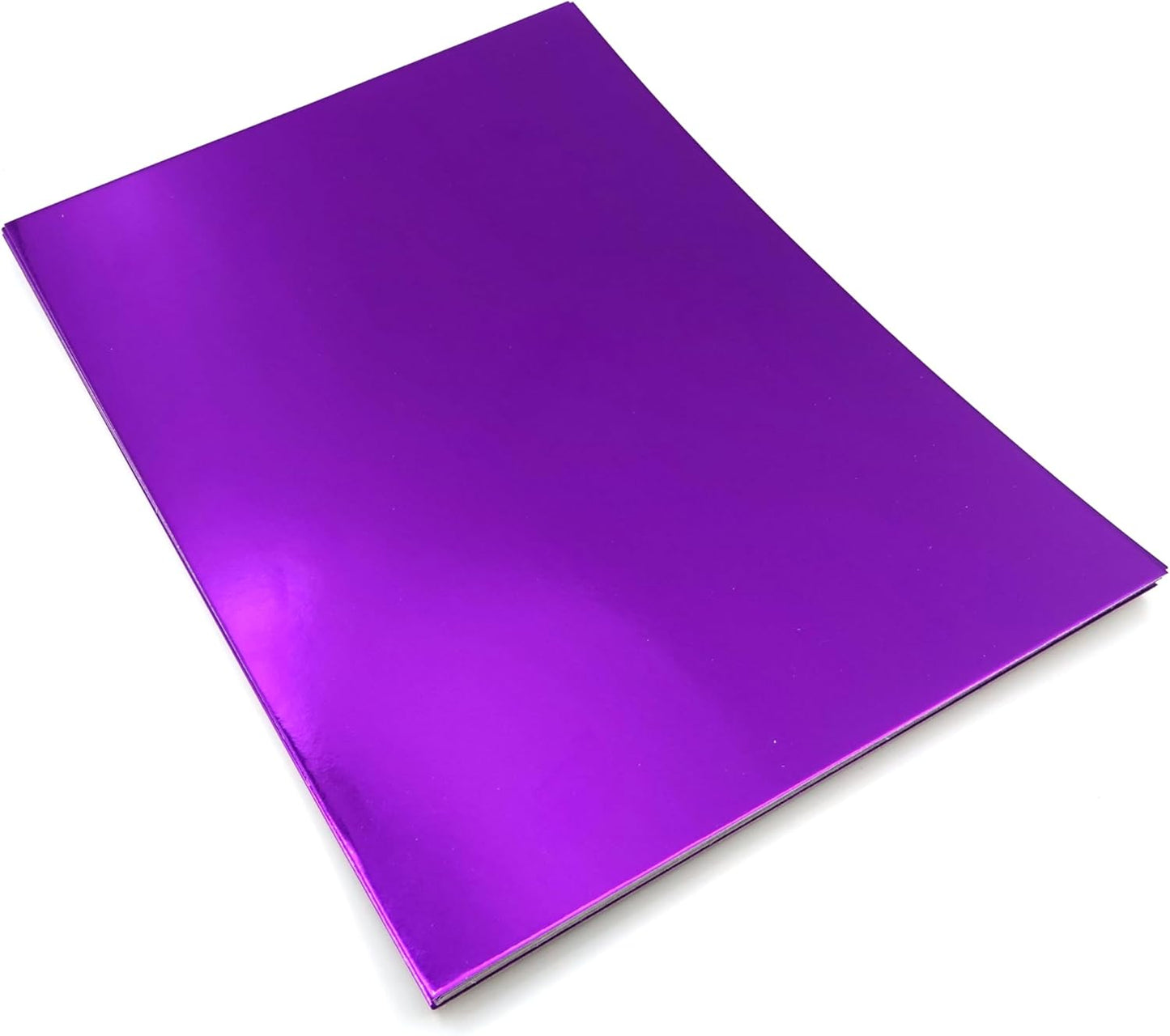TGXRZX Metallic Purple Cardstock Paper,Size 8 "x 11" (250gsm), 15PCS, Mirror Finish Gold Foil Board for Crafting, Invitations, and Decorations,Die Cut and Plotter,Card Making (Purple)