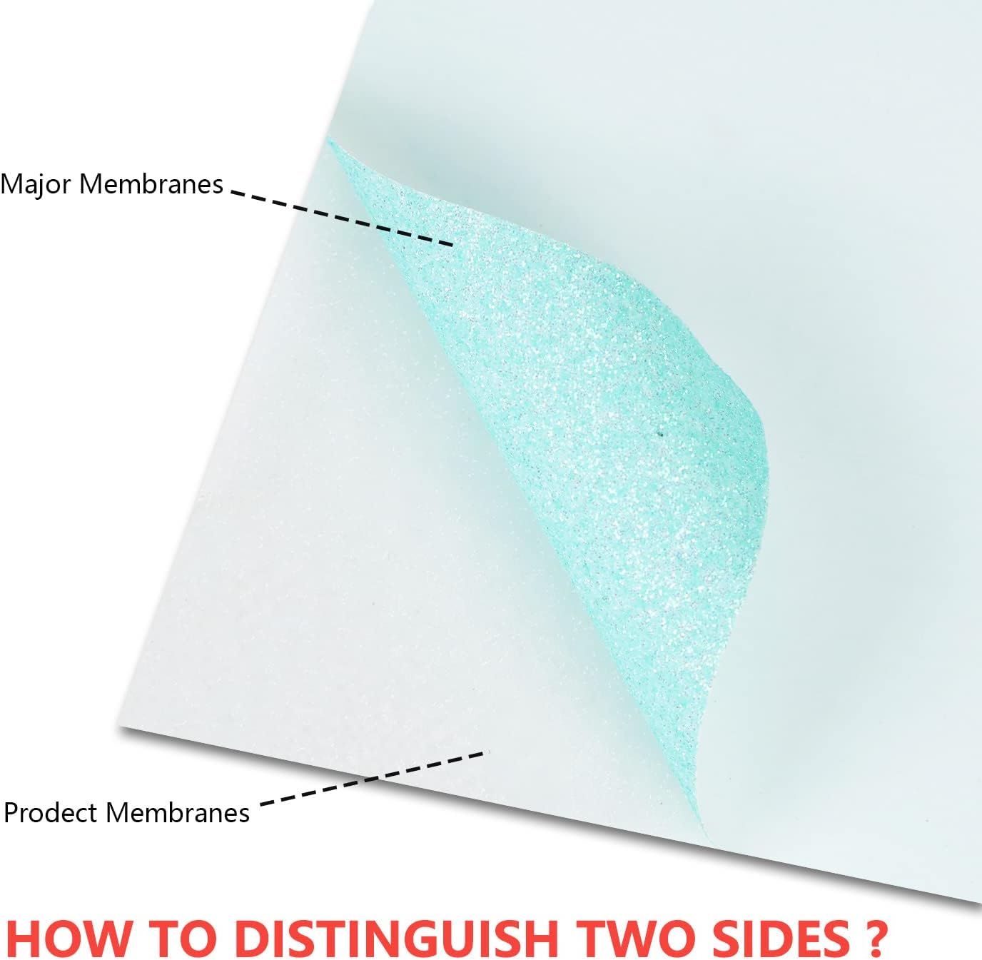 guangyintong Glow Glitter Cyan Heat Transfer Vinyl HTV Rolls, 12" x 8ft Iron on Vinyl for T-Shirts, Glitter HTV Vinyl for All Cutter Machines Easy to Cut & Weed for DIY Design