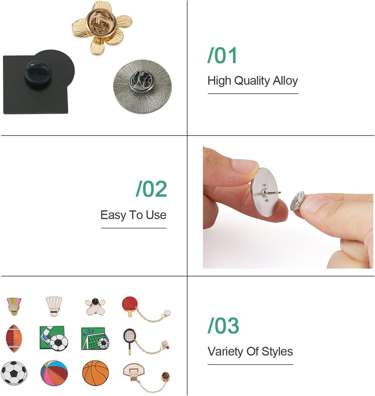 Mixed Enamel Pins for Backpacks, Beadthoven Cute Enamel Brooch Pins Set, Funny Backpack Pins, Aesthetic Lapel Badge Pins Bulk for DIY Clothes Accessories Holiday Gifts