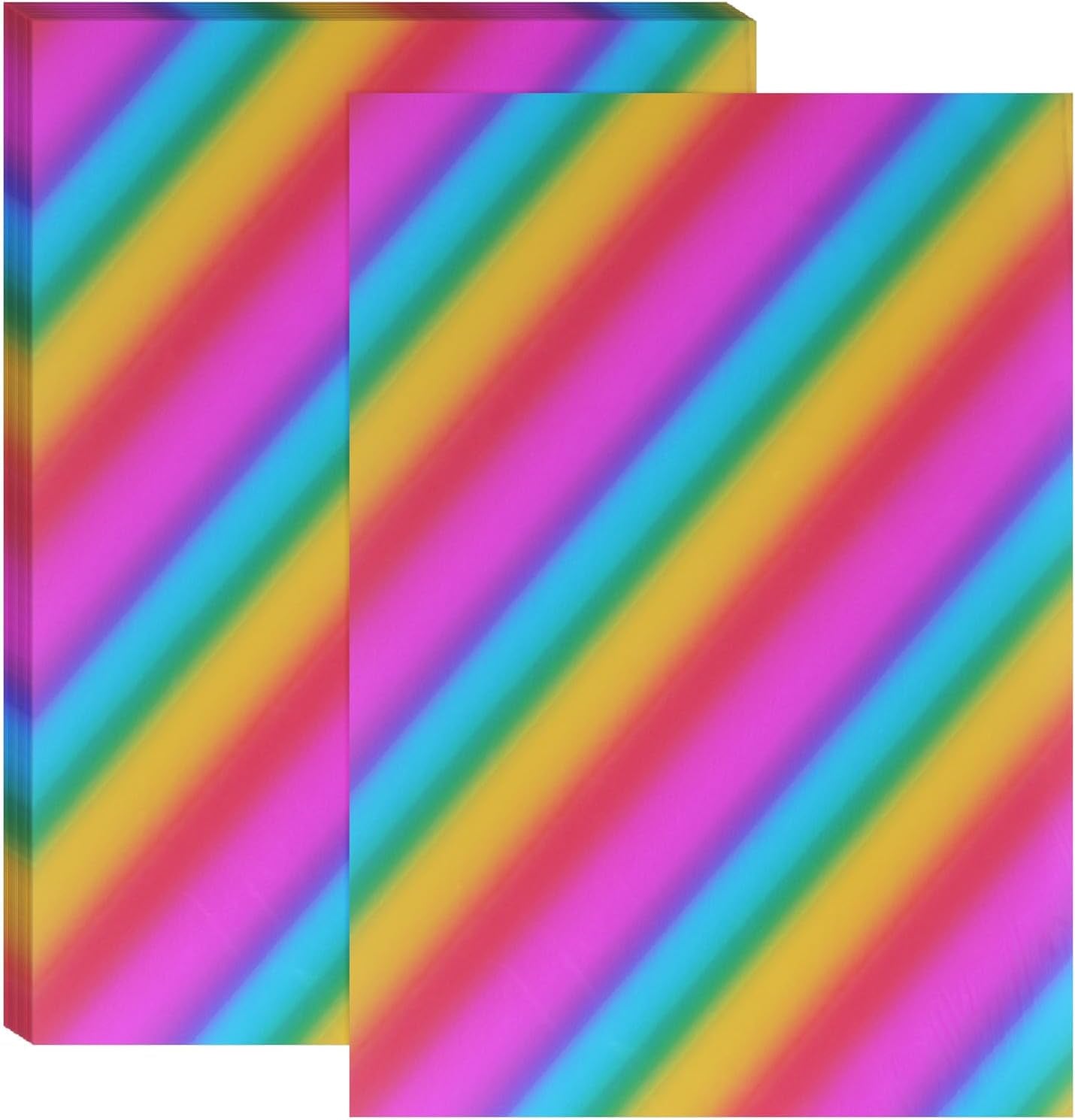 PATIKIL 11.7x8.3" Hot Stamping Foil Paper Sheet, 20 Sheets A4 Heat Transfer Hot Stamping Paper Foil for Leather DIY Logo Decor Craft Gift Package Scrapbook Card, Tilt Colorful