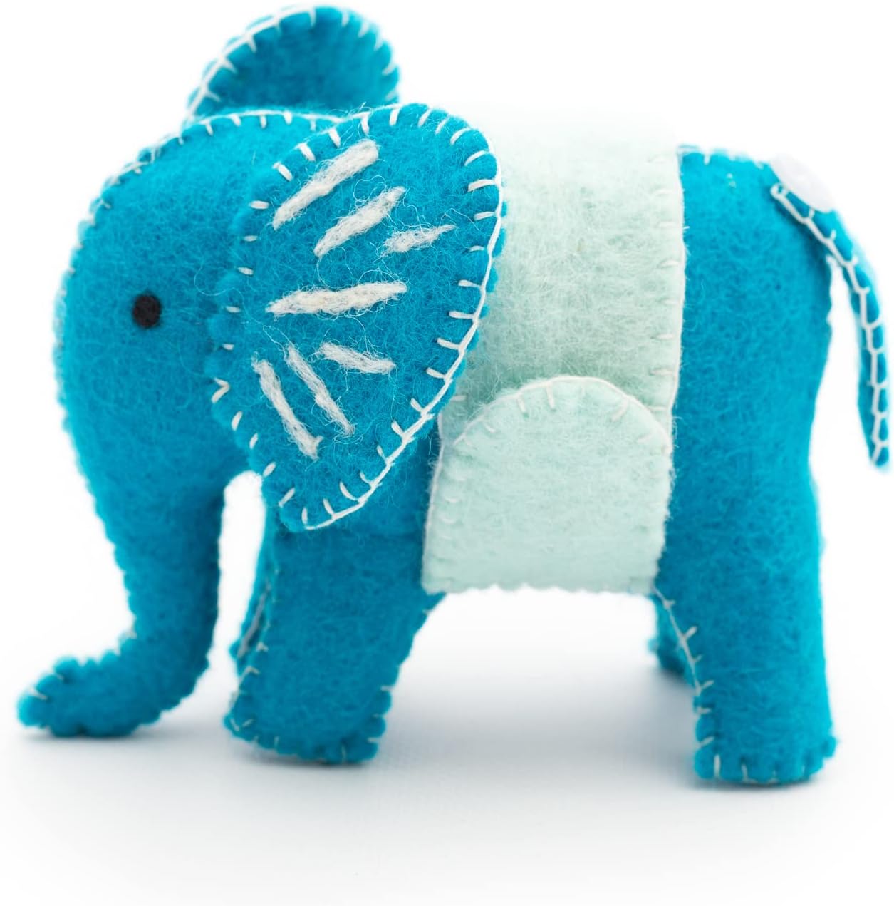 Glaciart One Sewing Pin Cushion Elephant | Large Size w/Sleeve for Craft Supplies & Pocket for Scissors | Also for Quilting Needles, Sewing Machine Needles, Safety and T Pins