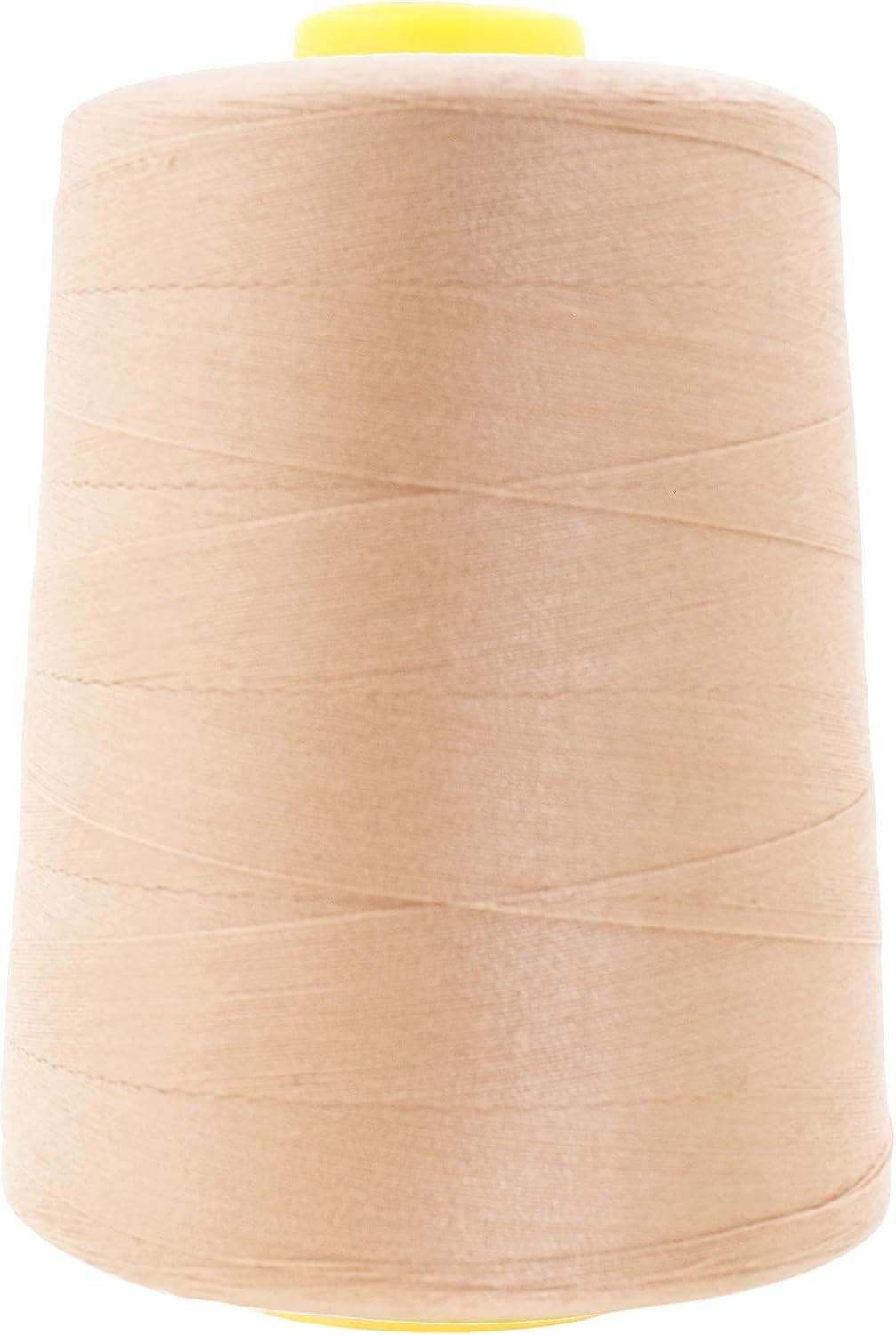 Mandala Crafts 4 Pack of Serger Threads Cones Spools - 20S/2 24000 Yards Polyester Nude Threads for Sergers Machine and Overlock Quilting Sewing Machine