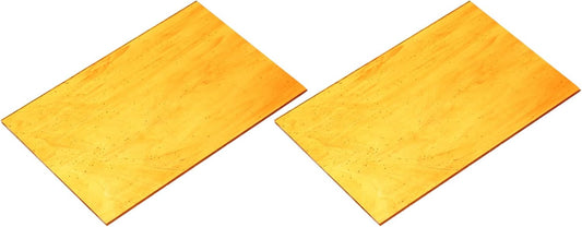 MECCANIXITY 2 Pcs Stained Glass Sheet Mosaic Tile 7.9 Inch x 5.9 Inch Orange Stained Glass Sheets for Crafts DIY Art Project