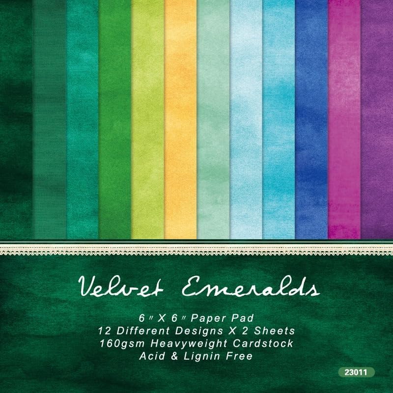 Vintage Scrapbook Paper Pad Color Patterned Paper 6×6,24 Sheets Single-Sided Scrapbooking CardStock Papers Pad for Holiday Cardmaking DIY Origami Journaling.