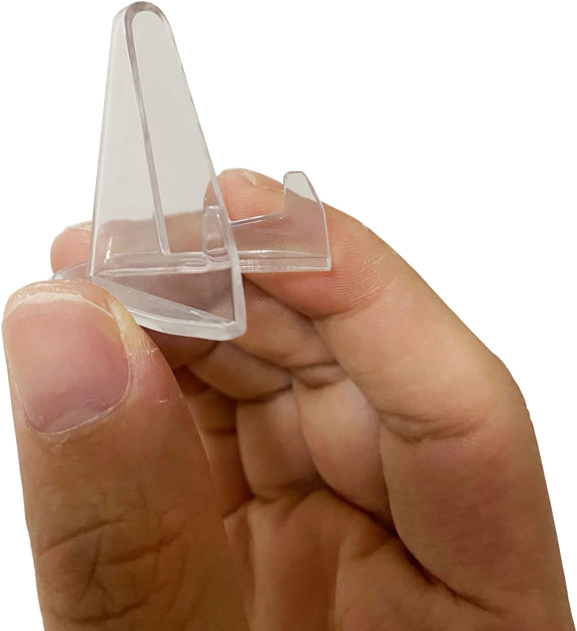 25 Packs(1.4 Inch) Acrylic Easel Stands Display Stands/Plate Stands Coin Display Easel Holder for Air-Tite Coins Pocket Watches Capsules Challenge Medals Casino Chips , Photo Display,Baseball Sports