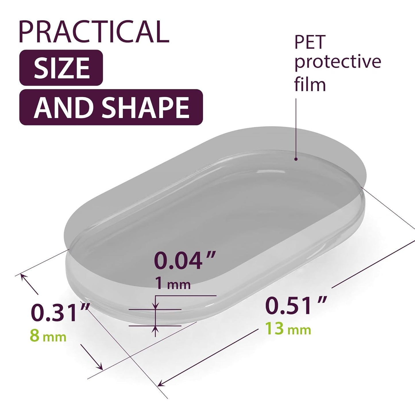 Clear Adhesive Dots 500PCs - Double Sided Sticky Dots Removable - Sticky Tack for Collectibles & Figurines, Arts & Crafts, Home Decor - Sticky Gel Self Adhesive Glue Dots