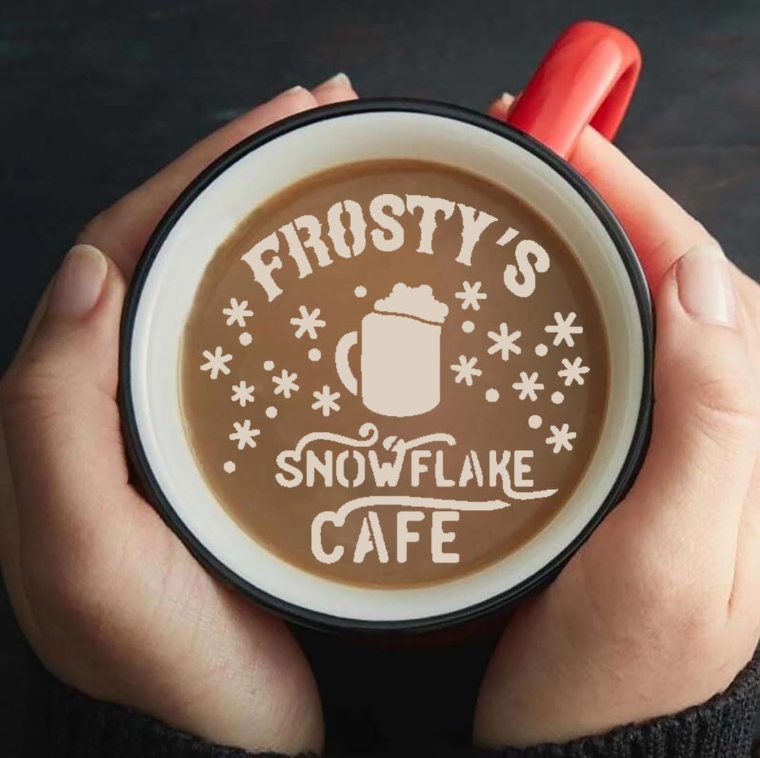 Small Christmas Stencils for Painting on Wood 4inch,Christmas Stencil Xmas Holiday Stencils for Crafts Decor