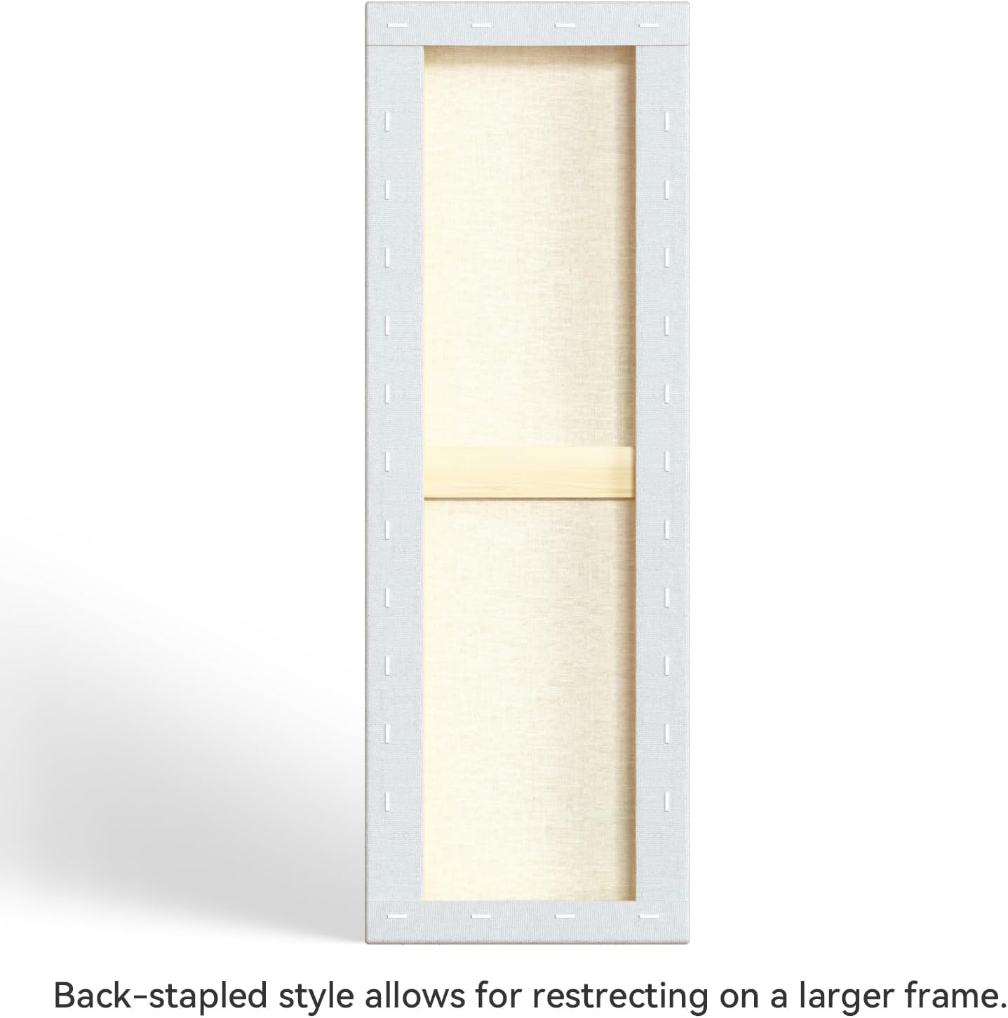 PHOENIX 6x12 Inch 3 Pack Gallery Canvas - Small Long 1.5 in Thick Canvases for Painting - Deep Edge 100% Cotton 11 Oz. Gesso Primed White Blank Professional Canvas Oil & Acrylic Paints