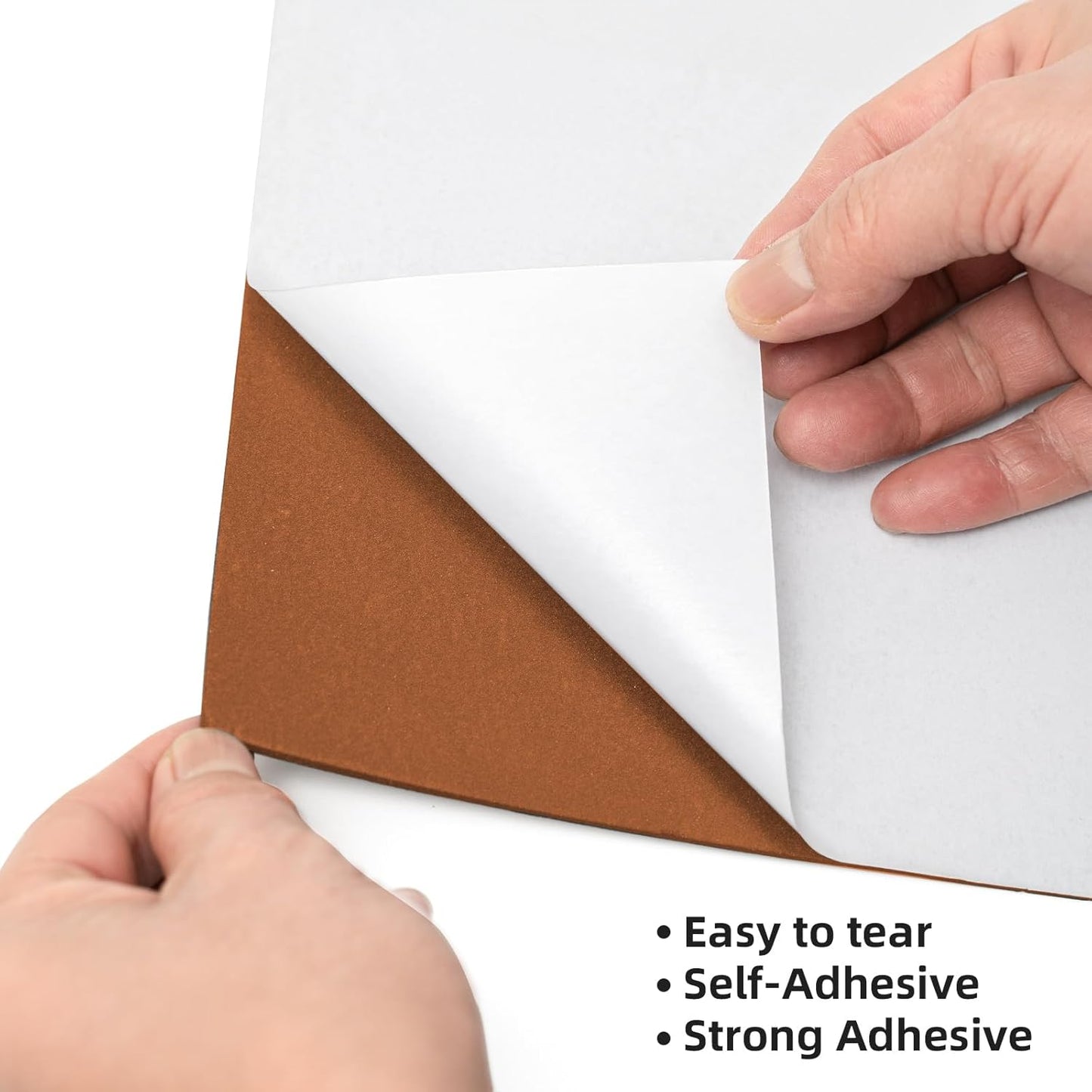 MEARCOOH Self Adhesive Foam Sheets, Brown 9x12 Inch 2mm Sticky Eva Foam Paper for Crafts Cardmaking Photo Frames Classroom Scrapbooking Christmas Crafts (Brown 10 Sheets)