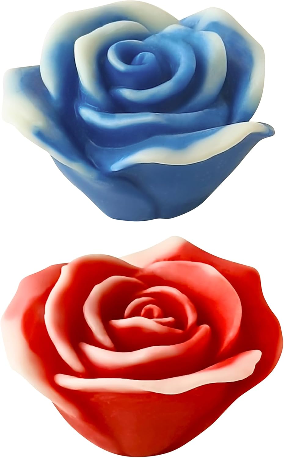2 Pack 3D Flower Mold for Resin Casting - Rose, Peony, and Animal Shapes - Silicone Molds for Candle Making and Home Decor