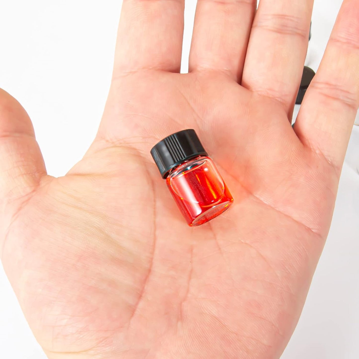 2ml Clear Small Glass Vials 100pcs with Screw Caps(100pcs)