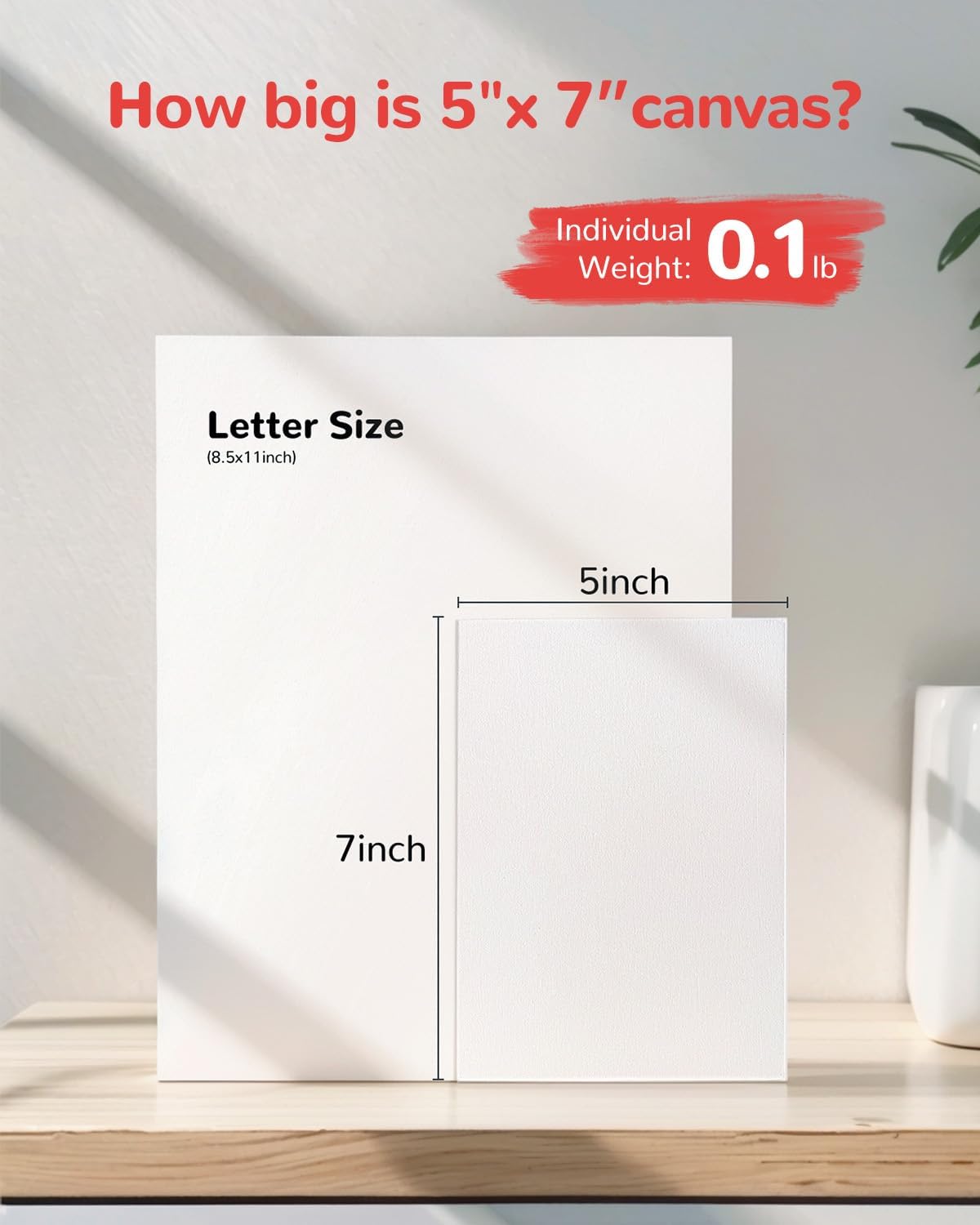 Small Painting Canvas Boards 60 Pack 5x7 Inch Kids Canvas Panels Blank White 100% Cotton for Acrylics Oil Watercolor Tempera Paints Art Class Supplies