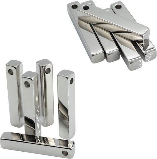 StayMax Rectangle Bar Engraving Blanks Stainless Steel Engraving Blank 10 Pack