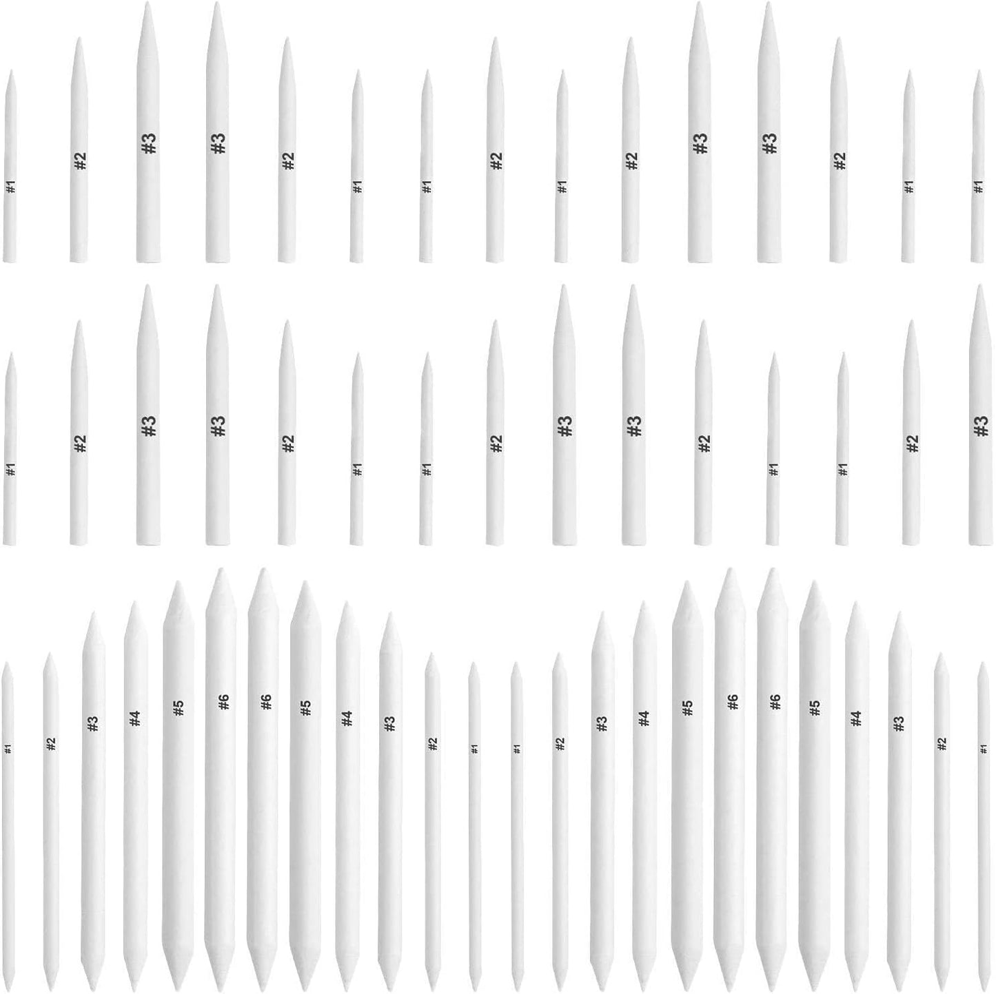 FEBSNOW 108 Pcs Blending Stumps and Tortillions, Paper Art Blenders, Art Pencils, Drawing Pencils for Student Artist Charcoal Sketch Drawing Tools, Sketch Supplies