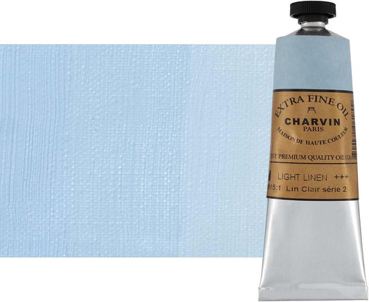 Charvin Extra Fine Oil Paint, Light Linen 60 mL - Triple-Milled, Rich Texture, Poppy Oil-Based, Light-Fast, Handmade, Archival Quality