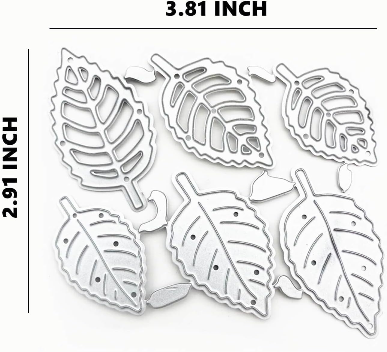 YKW Leaf Shape Metal Cutting Dies Set with Embossing Tools for Card Making Album, Scrapbooking Paper Craft DIY Kit, Includes Die Cuts Etching Stencils Stamps Thin Banner Cutting Dies