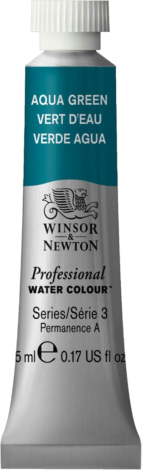 Winsor & Newton Professional Watercolor, 5ml (0.17-oz) Tube, Aqua Green