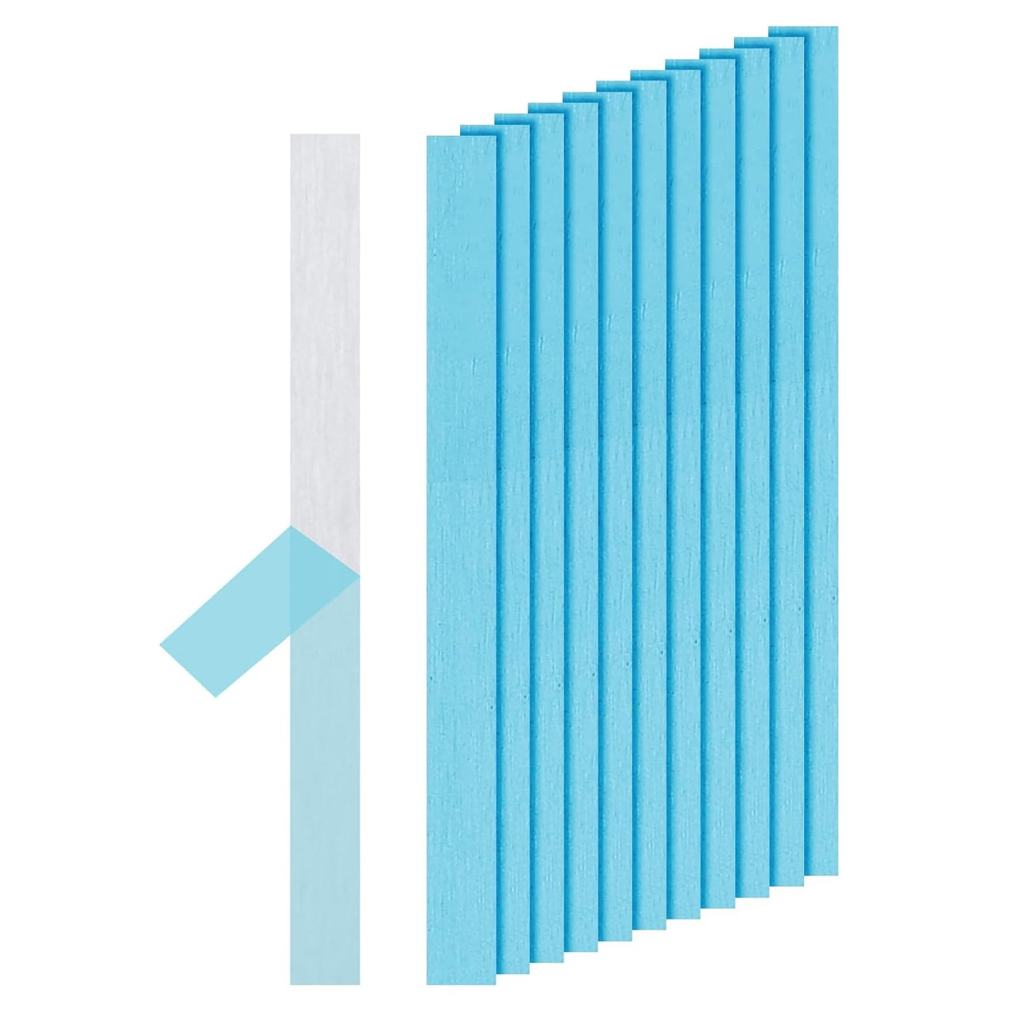 PATIKIL 6061 T651 Aluminum Sheet Metal 12 x 1 x 1/8(0.125") Inch 12Pcs Flat Plain Aluminum Plate Covered Stock with Protective Film, Heat Rectangle 3MM for Lndustry Crafting