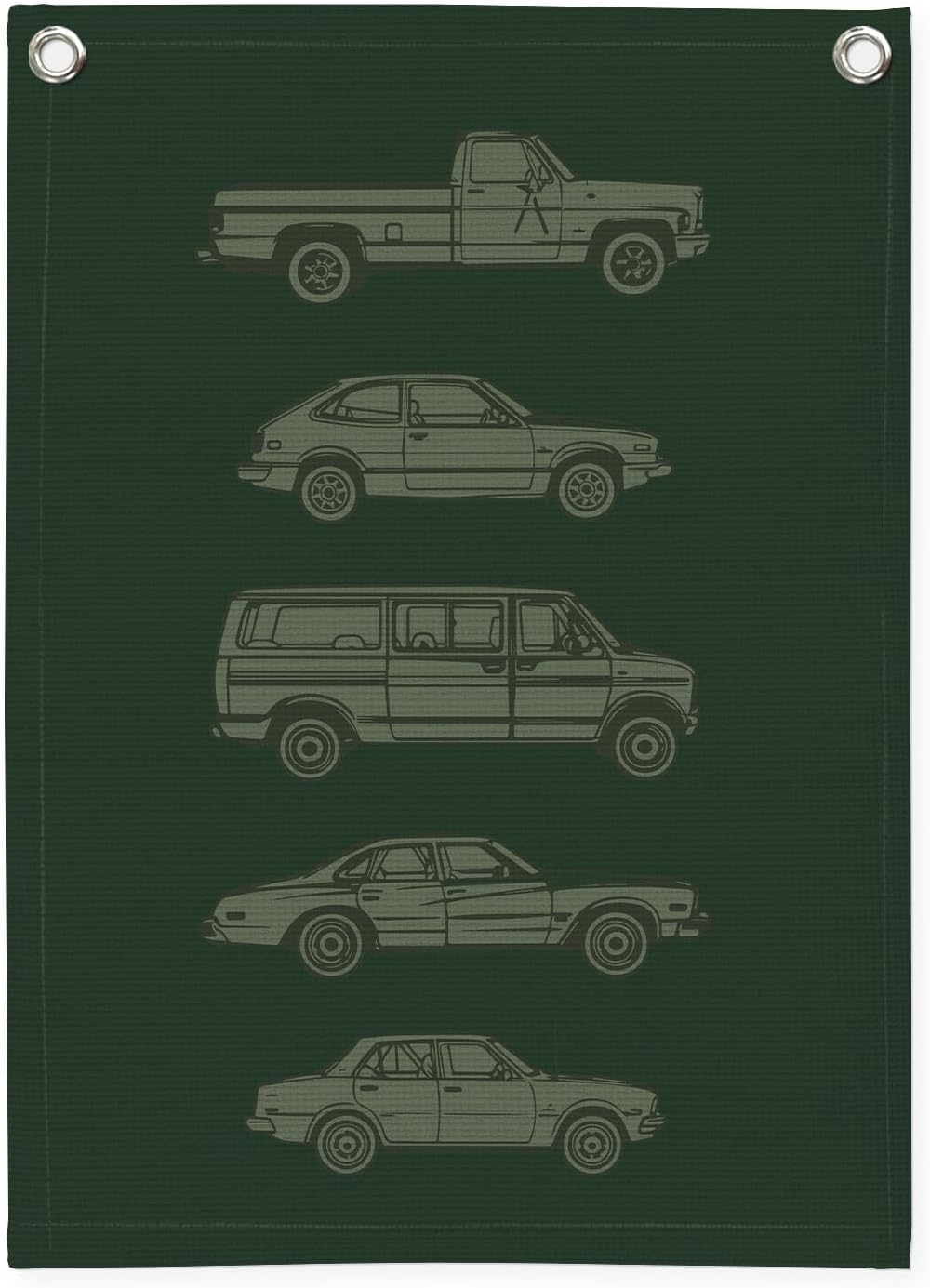 Toddler Boy Room Decor,Car Room Decor Linen Canvas Banner,Retro Car Wall Hanging Flag Banner for Little Boy Bedroom,Playroom Nursery 18x25 Inch