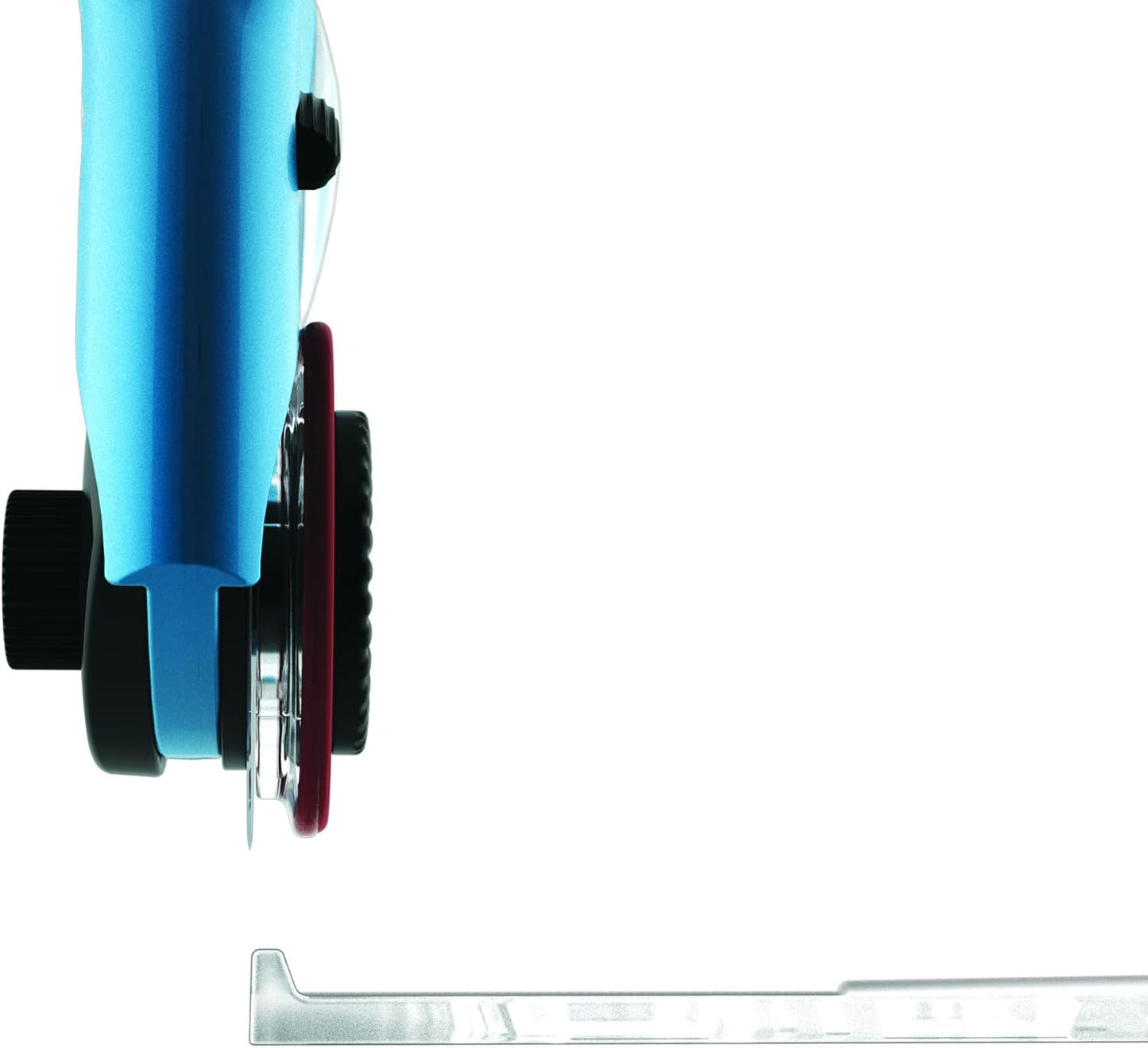 TrueCut Rectangle 3" x 18" Quilting Ruler with Track and Guide for Straight Cuts - Innovative Quilting and Sewing Ruler for Accurate Fabric Cuts with 1/8th Measurements