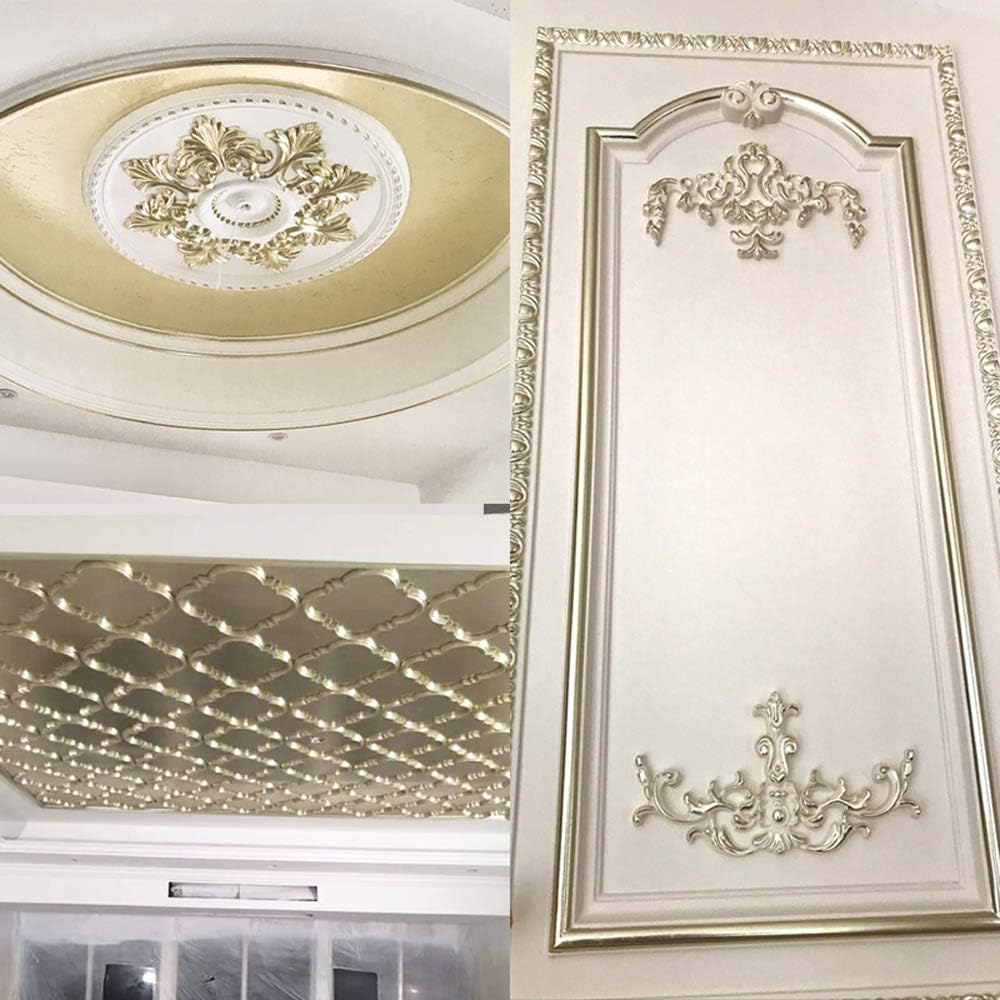 600Pcs KINNO Gold Leaf Sheets, Metal Leaf for Home, Wall, Frame, Ceiling, Furniture Decoration, 6 Colors 3.15 by 3.35 Inch