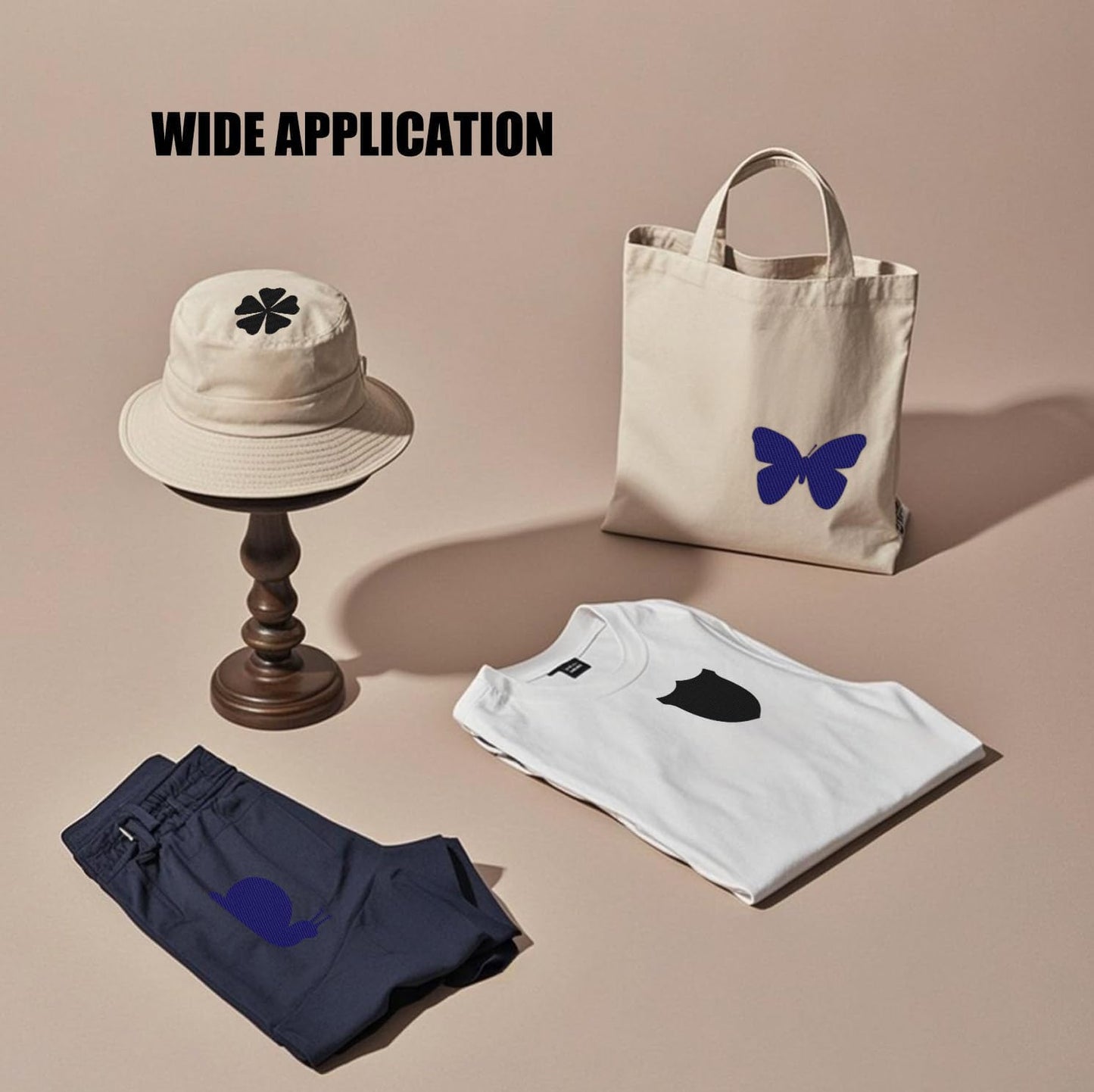 MOONSJONES Iron on Patches for Clothes Fabric Repair, 8 PCS Premium Strongest Glue Cotton Gear Reparing Patch for Holes Inside & Outside Pants, Jeans, Jacket, Hat, Canvas (7.5 cm x 10.5 cm-Blue)