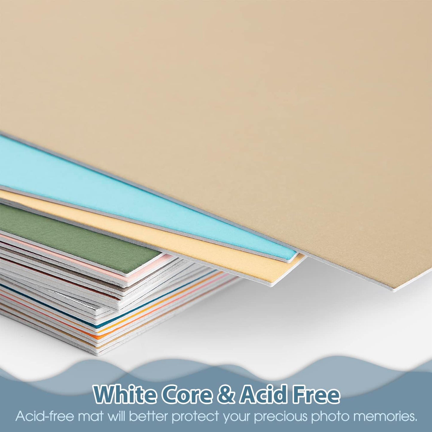 Golden State Art, 5x7 Matboard Mat Board Blanks - Assortment Color Uncut Mats for DIY Projects, Presentation Boards, Art Crafts (20 Pack)