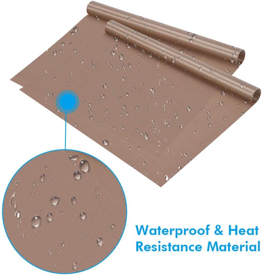 Selizo 4 Pack Teflon Sheet for Heat Press, Non-Stick Craft Mat, Teflon Heat Transfer Press Sheet for T Shirt Press Machine (12" x 16")