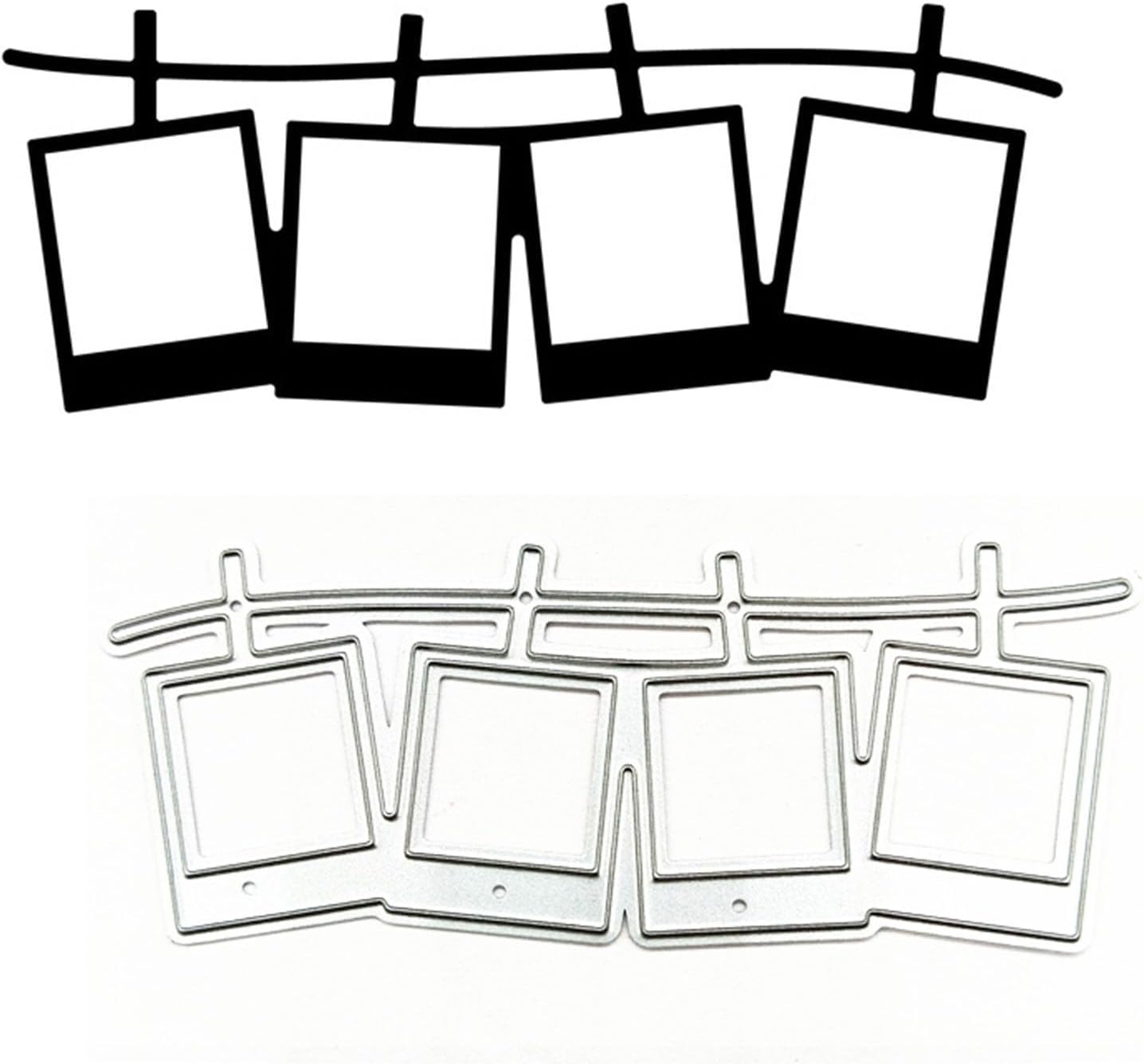 Cutting Dies Metal Stencils Scrapbooking Tools DIY Embossing Template for Paper Card Making Album Arts Crafts Supplies (Photos-8.4x3.3cm)