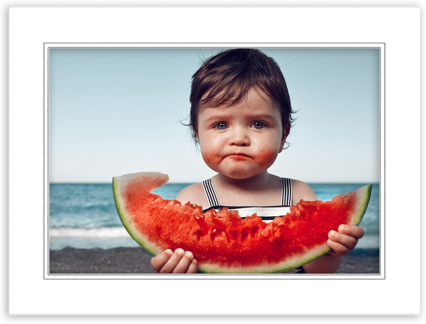 12x16 Mat for 11x14 Photo - Precut White on White Double Mat Picture Matboard for Frames Measuring 12 x 16 Inches - Bevel Cut Matte to Display Art Measuring 11 x 14 Inches - Acid Free ONE MAT