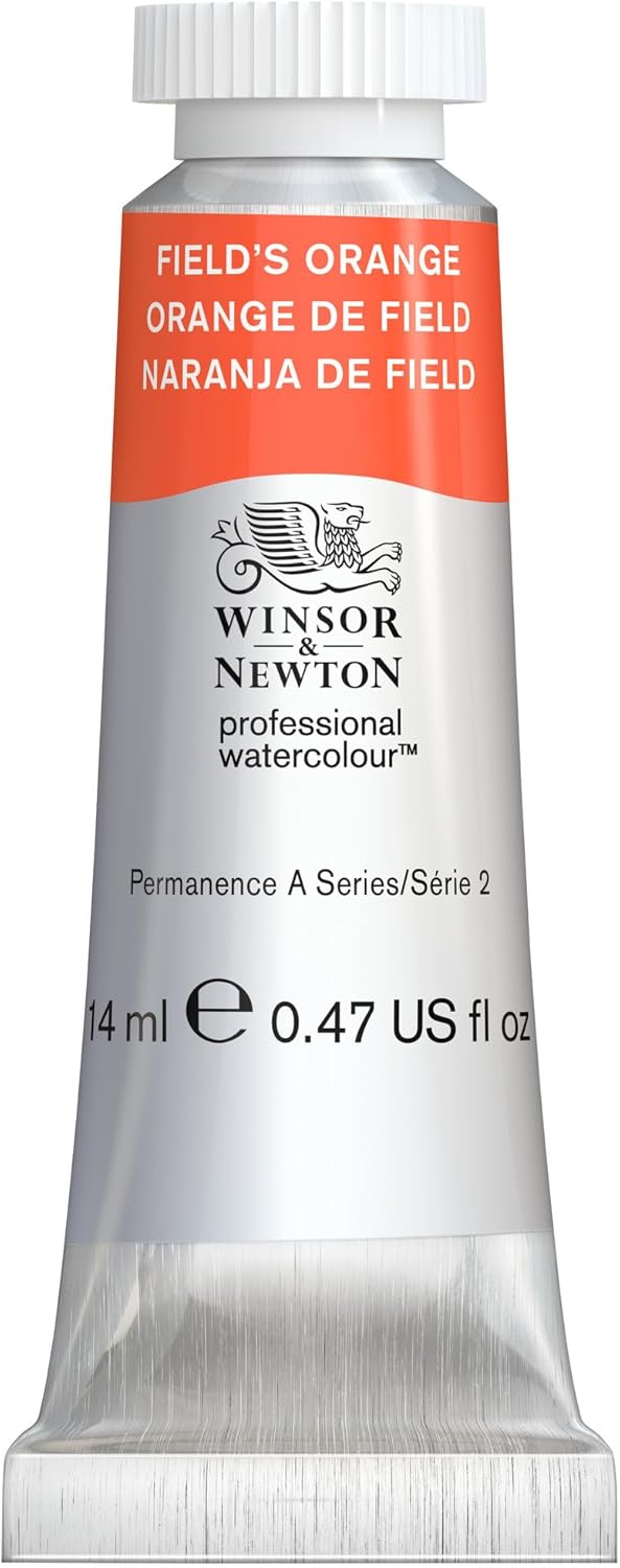 Winsor & Newton Professional Watercolour, Revival Collection, 14ml (0.47-oz) Tube, Field's Orange