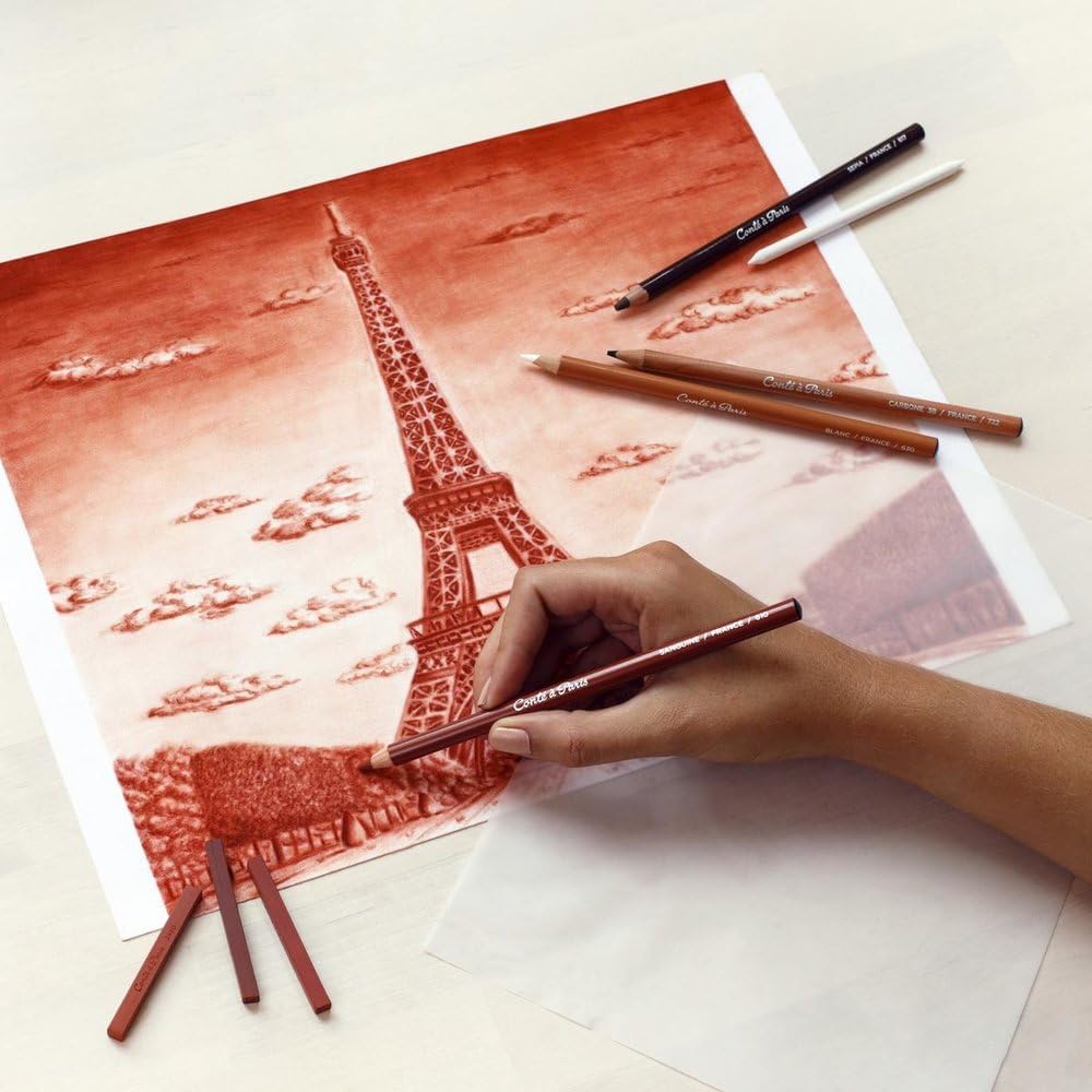 Conté à Paris Studio Sketch Set, Pencils and Carrés Crayons, Assorted