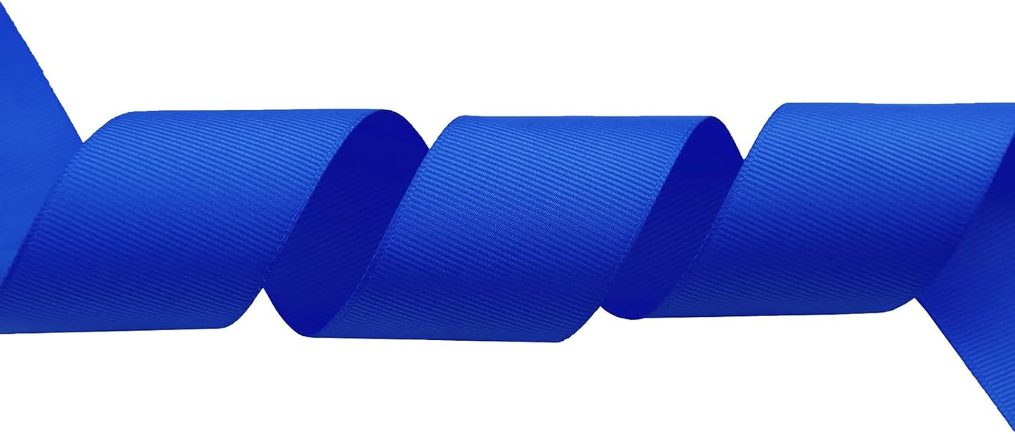 ITIsparkle 11/2" Inch Grosgrain Ribbon 25 Yards-Roll Set for Gift Wrapping Cake Decoration Party Favor Hair Braids Hair Bow Baby Shower Decoration Floral Arrangement Craft Supplies, Royal Ribbon
