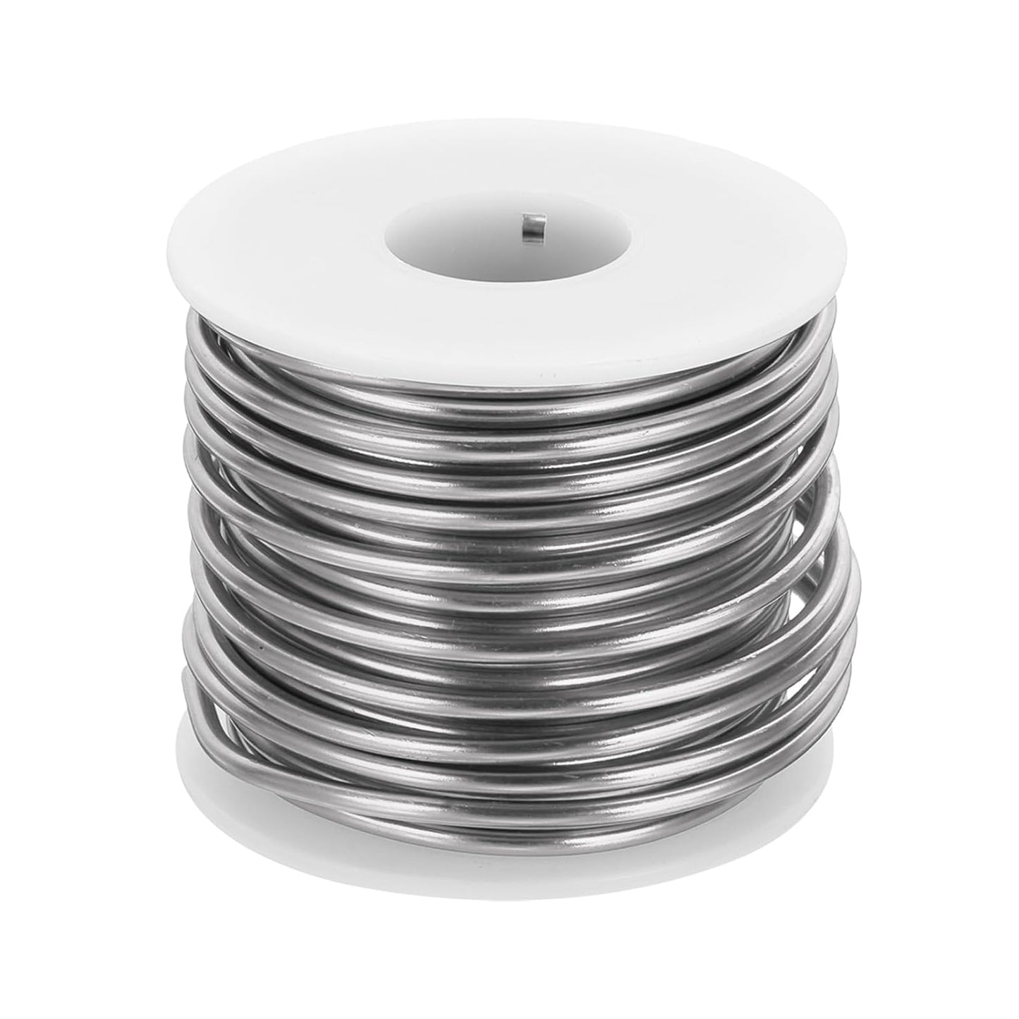 MECCANIXITY 9 Gauge Anodized Aluminum Craft Wire Bendable Bonsai Training Wire 56 Feet 3mm for Sculpting Crafts Wreath Floral Beading Jewelry Making, Silver Tone