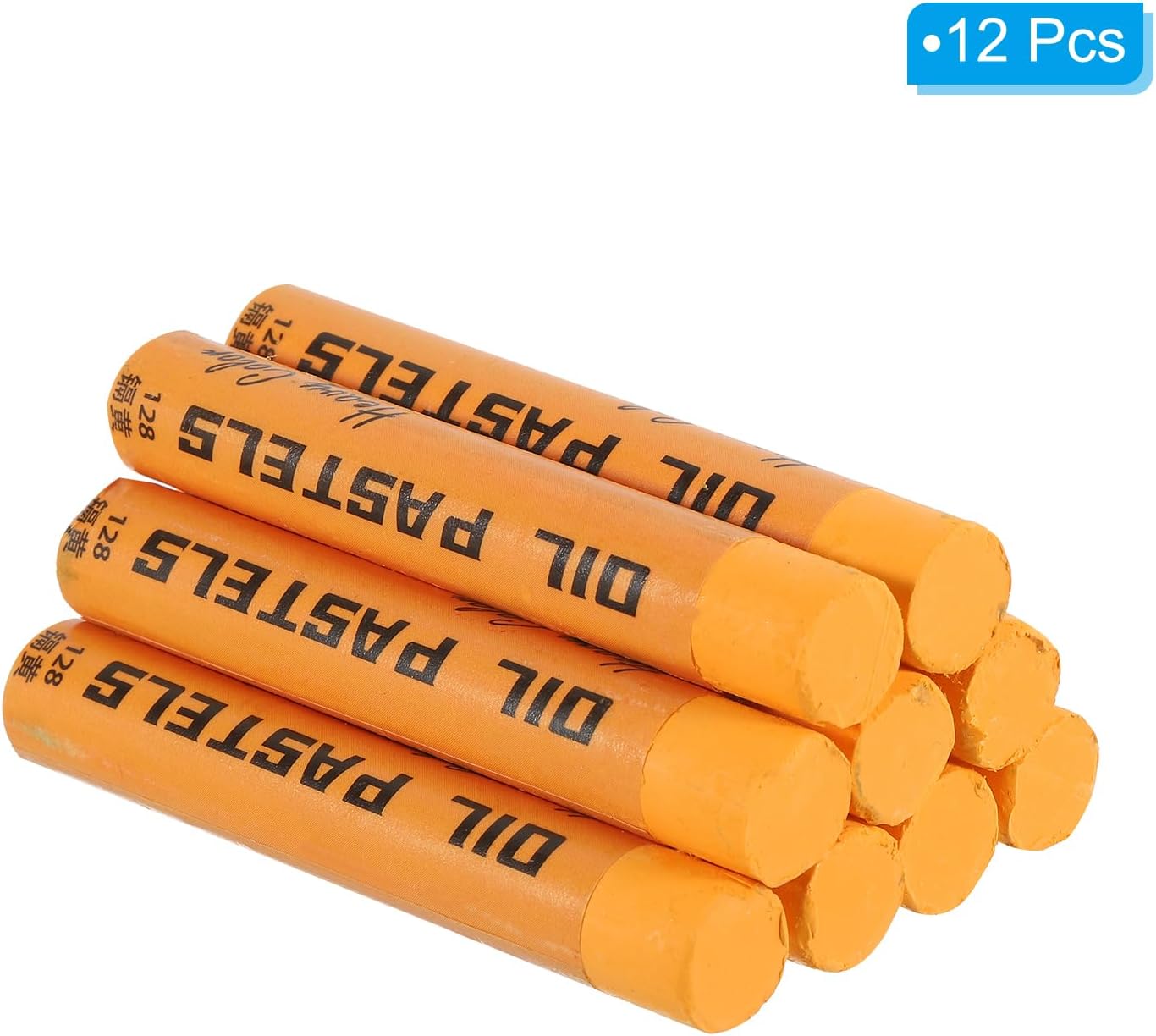 PATIKIL Light Yellow Oil Pastels, 12Pcs Soft Oil Crayons Creamy Pastels Stick Art Supplies for Art Painting Drawing Blending Graffiti for Artists Beginners