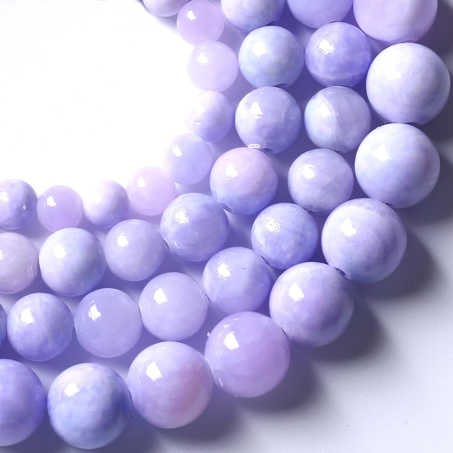 Galaxy Starry Purple Persian Jade Stone Beads Gem Round Loose Beads for Jewelry Making DIY Bracelet 180pcs 4mm 2 Strands 32"