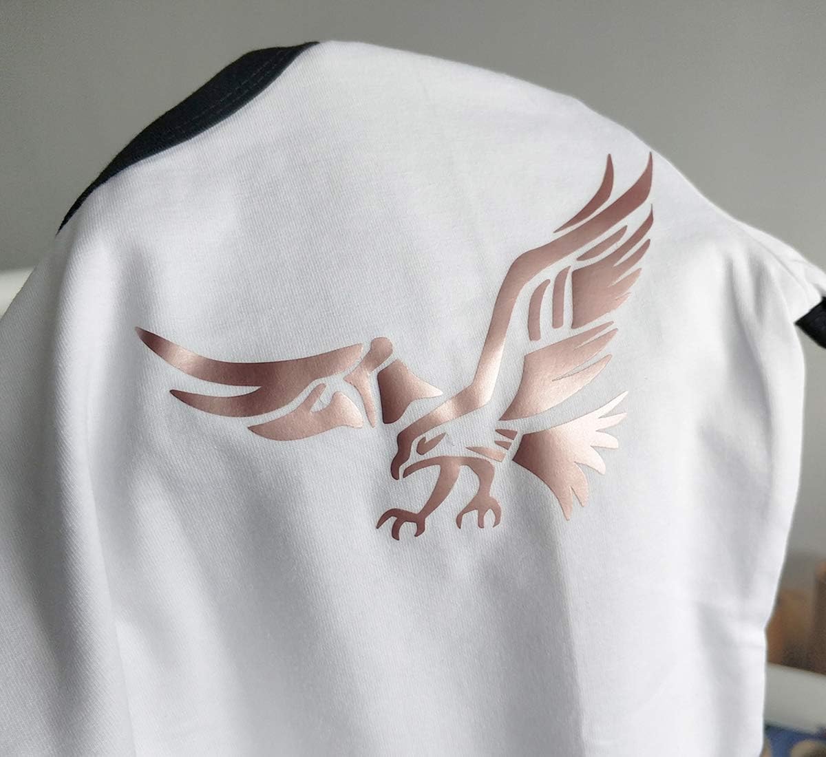 guangyintong Rose Gold Heat Transfer Vinyl Rolls, 12" x 8ft PU Iron on Vinyl, Soft, Thin, Elastic, Machine Washable, Compatible with All Cutter Machines, Ideal for T-Shirts, Bags, Hats