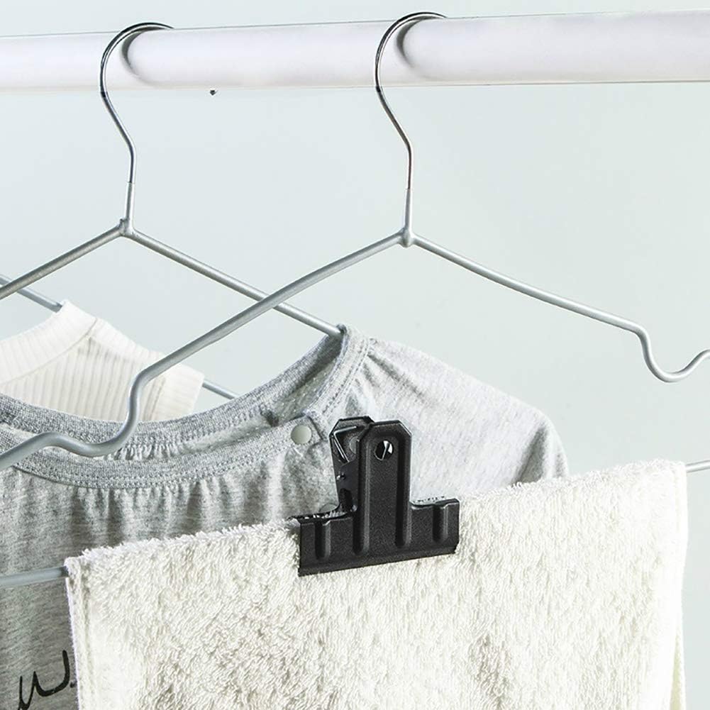 Coideal Large Metal Bull Clips Black - 30 Pcs 3 Inch Long Thick Square Paper Clip Clamps for Art Crafts, Office & Kitchen Bags (77 mm)